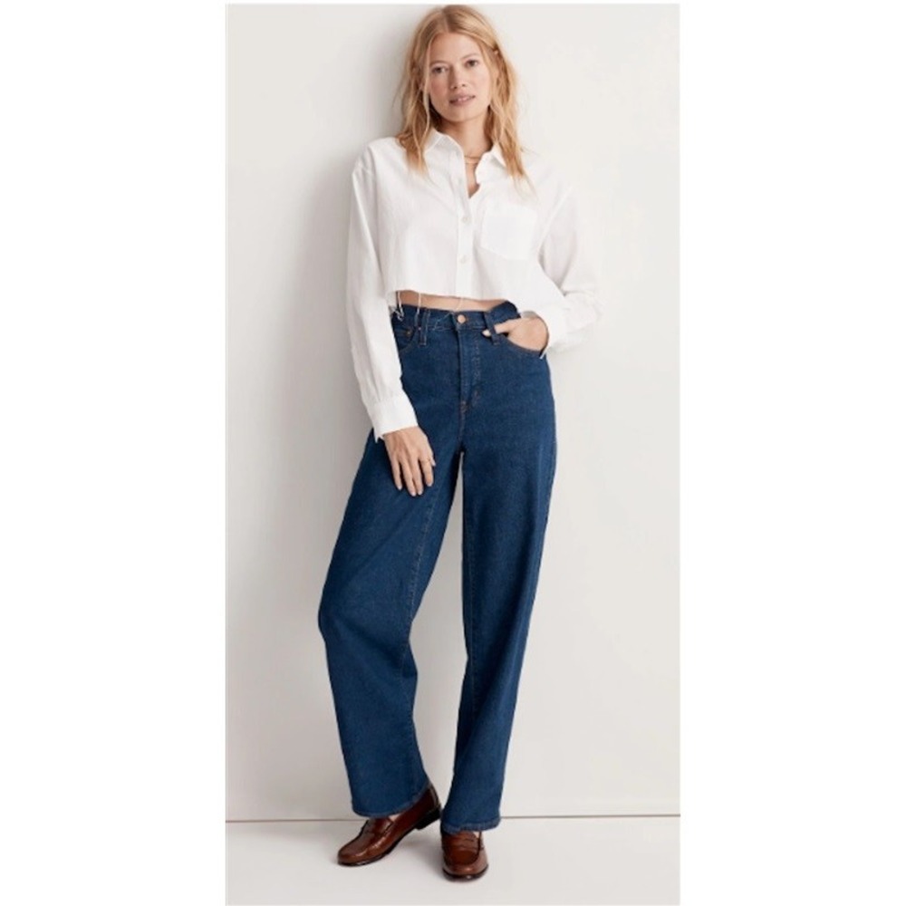 NWOT Madewell 31 The Perfect Vintage Wide-Leg Jean Fairdale 121356 - Picture 2 of 6